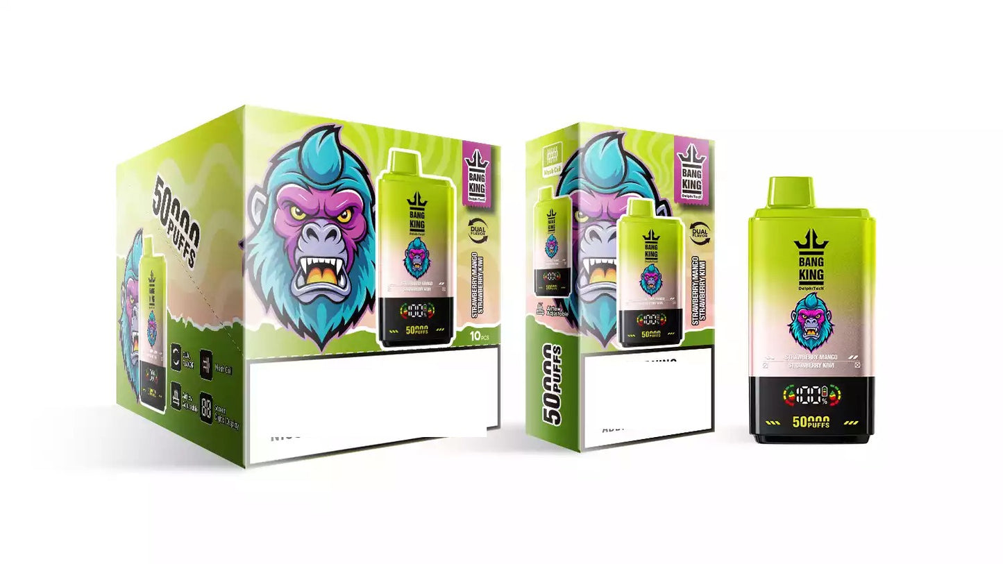 BANG KING 50000 Puffs DSK042 Dual Tastes Bulk Buy Rechargeable 50K Disposable Vapes Wholesale