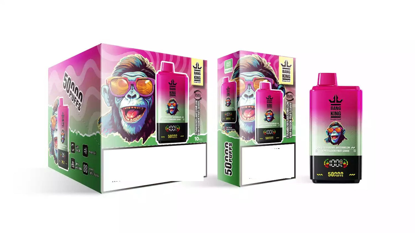 BANG KING 50000 Puffs DSK042 Dual Tastes Bulk Buy Rechargeable 50K Disposable Vapes Wholesale