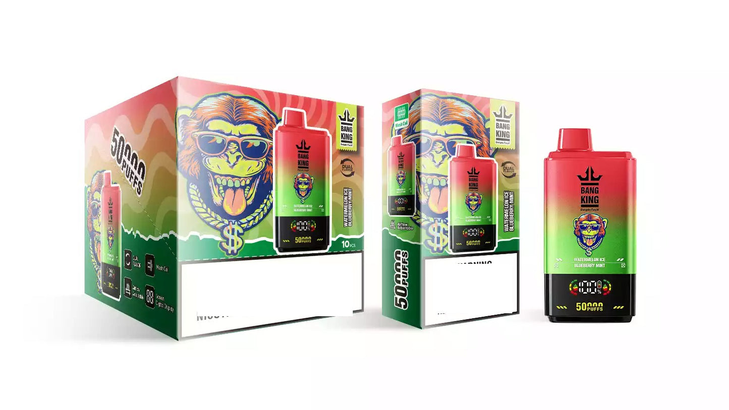 BANG KING 50000 Puffs DSK042 Dual Tastes Bulk Buy Rechargeable 50K Disposable Vapes Wholesale