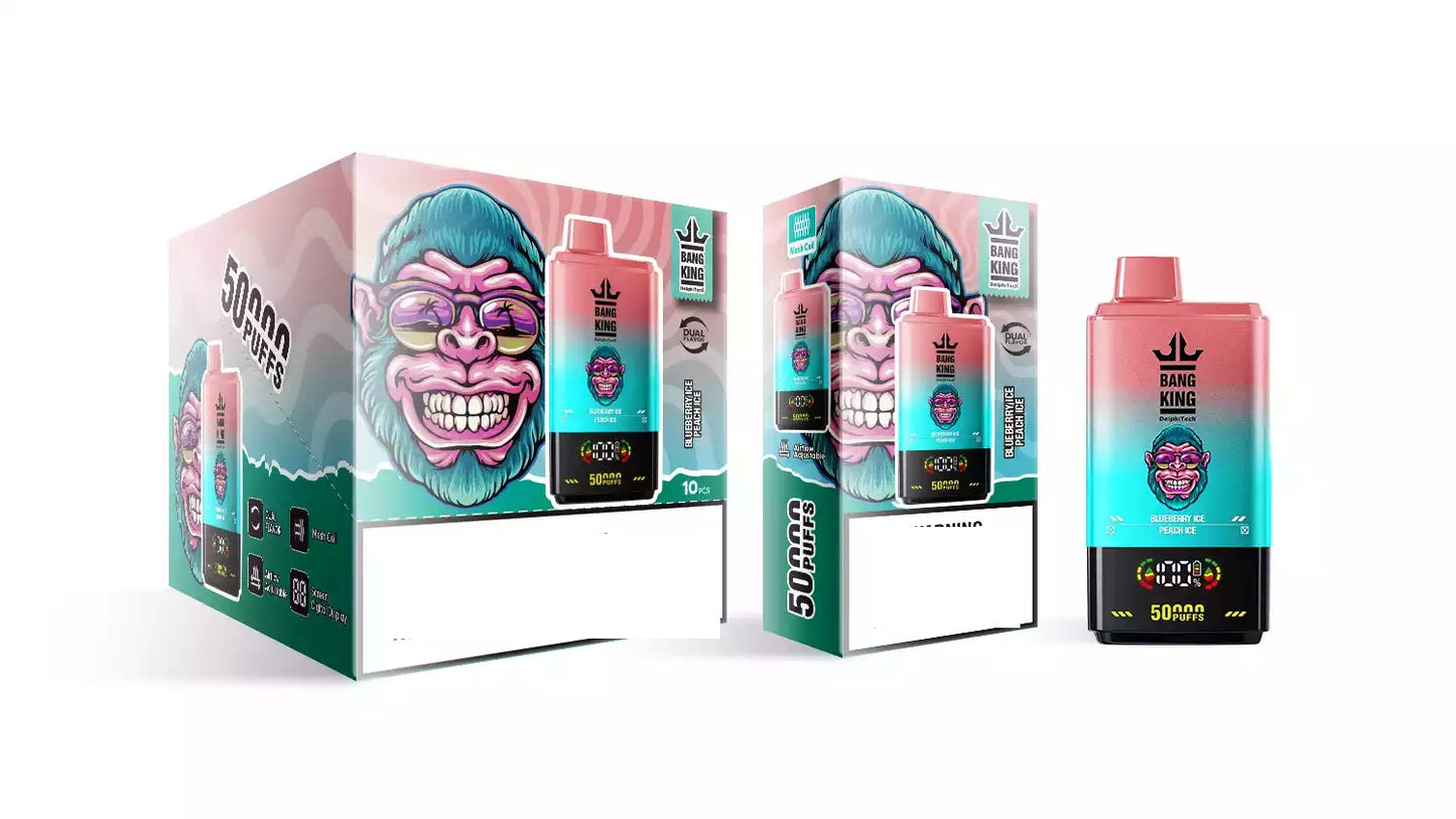 BANG KING 50000 Puffs DSK042 Dual Tastes Bulk Buy Rechargeable 50K Disposable Vapes Wholesale