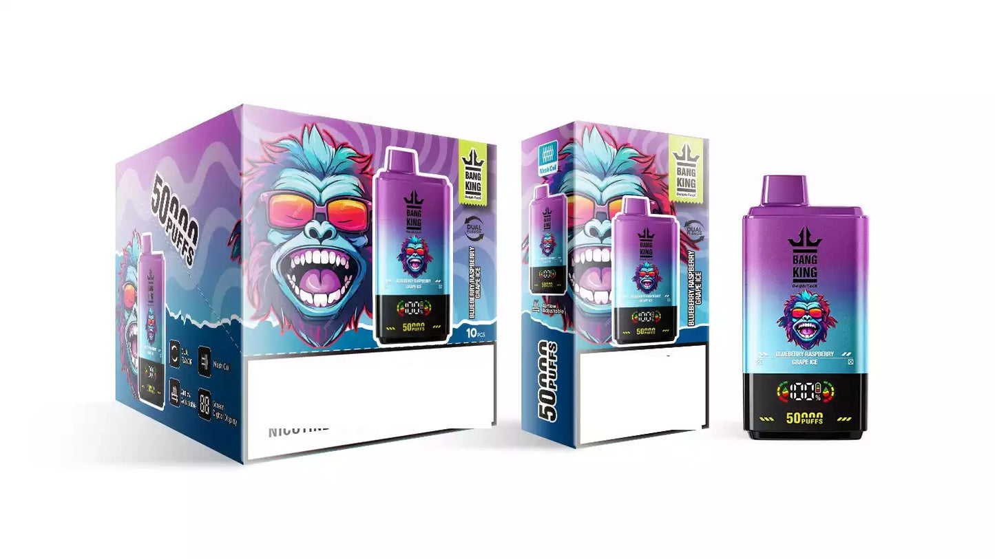BANG KING 50000 Puffs DSK042 Dual Tastes Bulk Buy Rechargeable 50K Disposable Vapes Wholesale