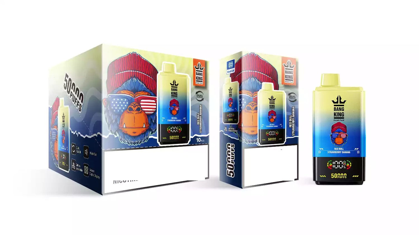 BANG KING 50000 Puffs DSK042 Dual Tastes Bulk Buy Rechargeable 50K Disposable Vapes Wholesale