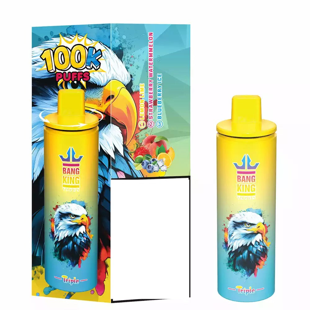 BANG KING Triple 100K 3 in 1 Switch 100000 Puffs Smart Mesh Disposable Vape Wholesale Bulk Buy DSK043