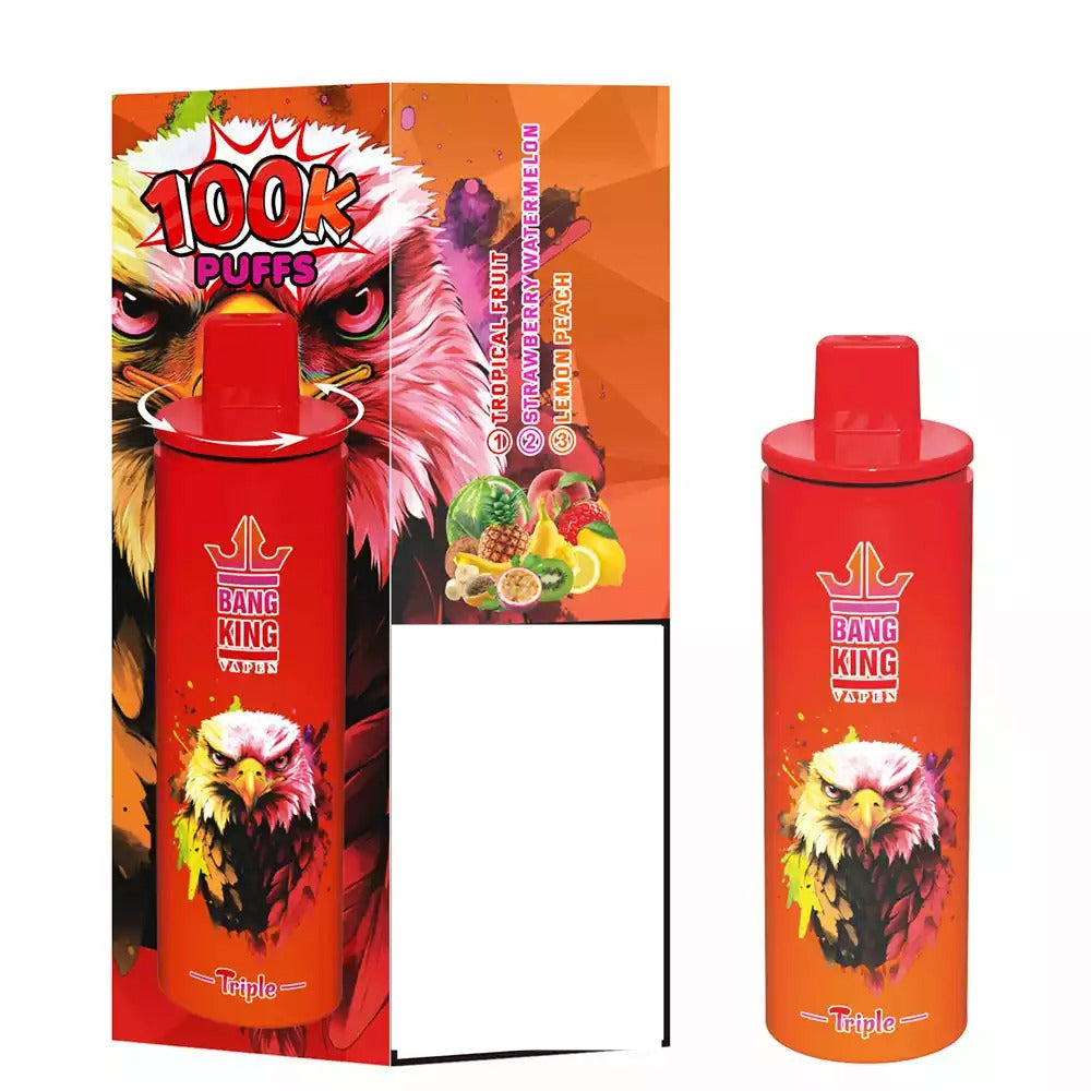 BANG KING Triple 100K 3 in 1 Switch 100000 Puffs Smart Mesh Disposable Vape Wholesale Bulk Buy DSK043