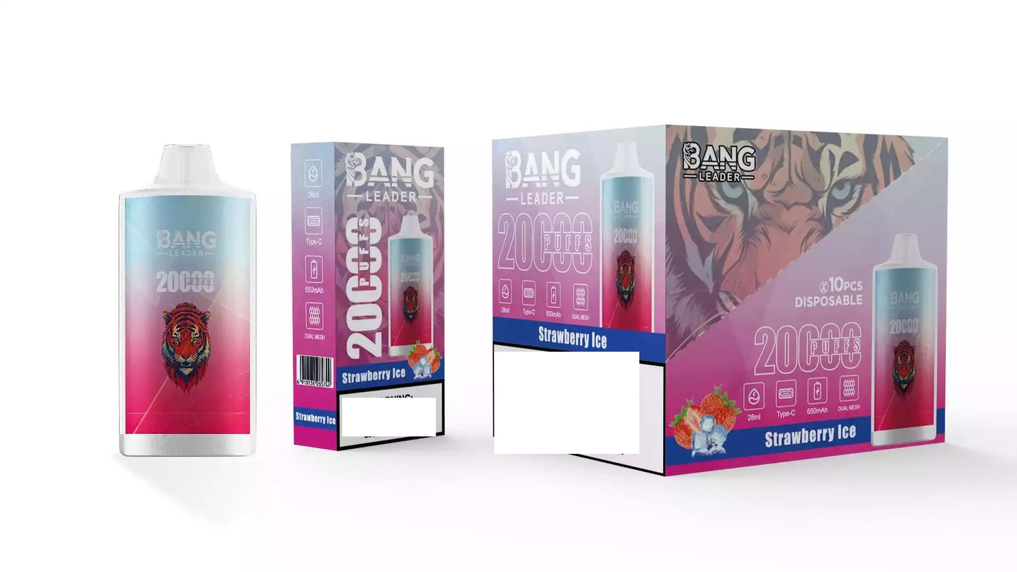 BANG LEADER 20000 Puffs Bulk Buy Rechargeable Disposable Vapes Wholesale