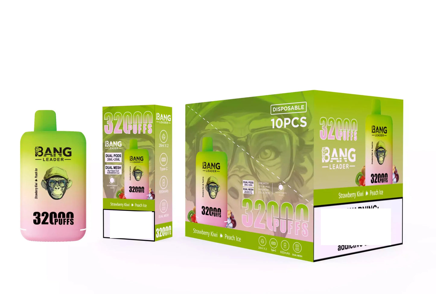 BANG LEADER 32000 Puffs Dual Tastes Bulk Buy Rechargeable Disposable Vapes Wholesale