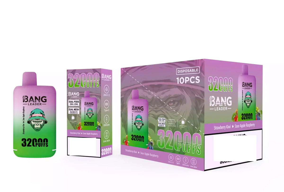 BANG LEADER 32000 Puffs Dual Tastes Bulk Buy Rechargeable Disposable Vapes Wholesale