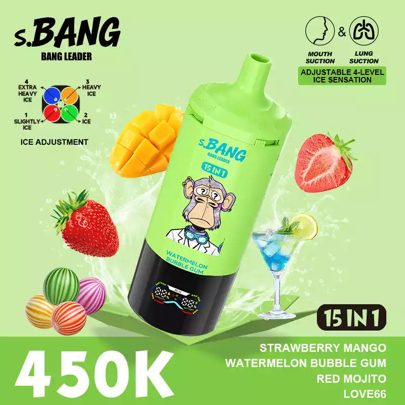 BANG LEADER 450000 Puffs 15 in 1 Taste 450K Disposable Vapes MTL DTL Dual Mode Wholesale Bulk Buy