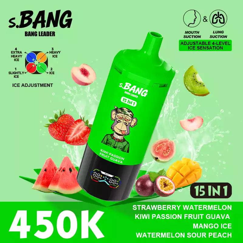 BANG LEADER 450000 Puffs 15 in 1 Taste 450K Disposable Vapes MTL DTL Dual Mode Wholesale Bulk Buy
