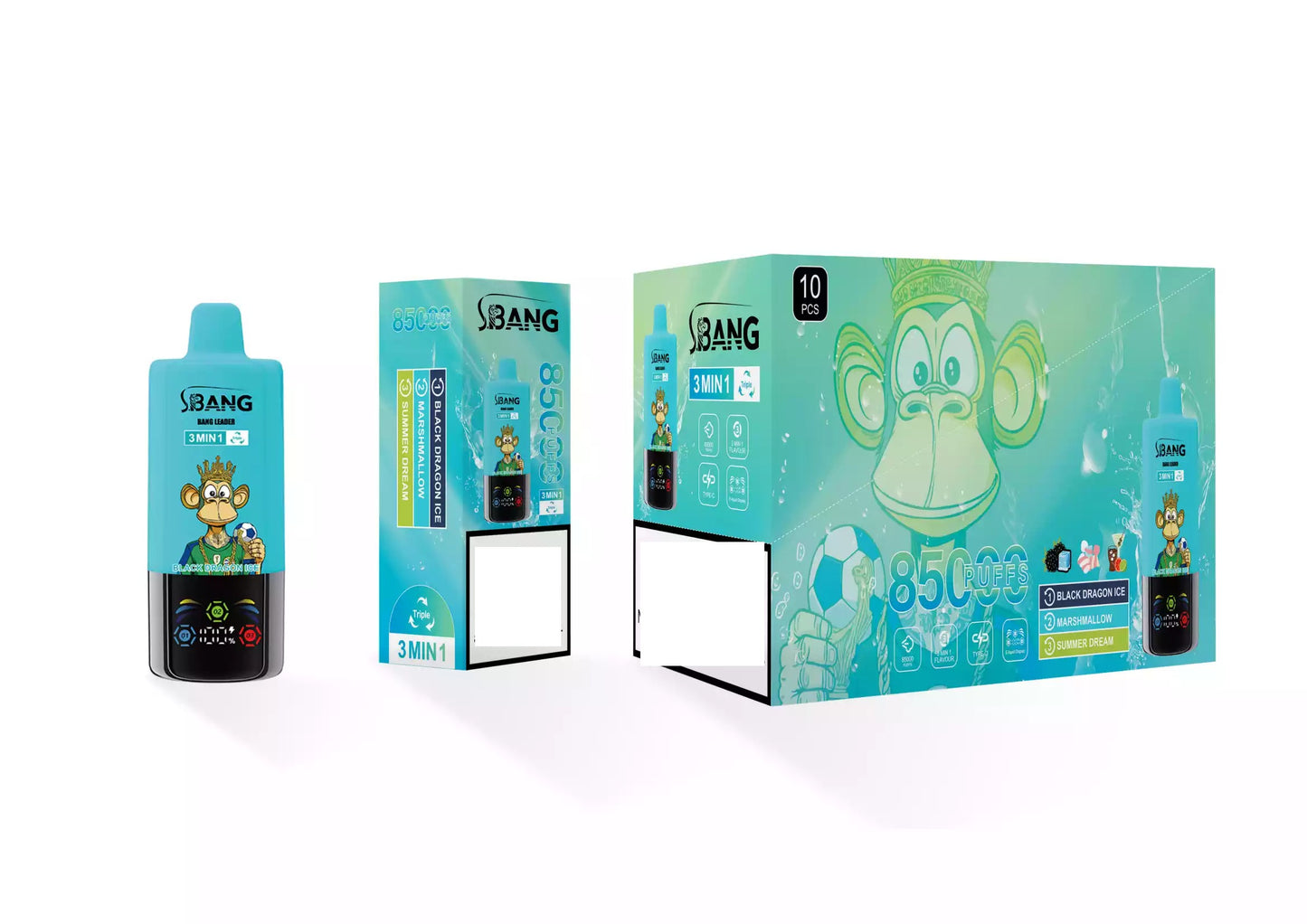 BANG LEADER 85000 Puffs 3 Tastes Bulk Buy Rechargeable Disposable Vapes Wholesale
