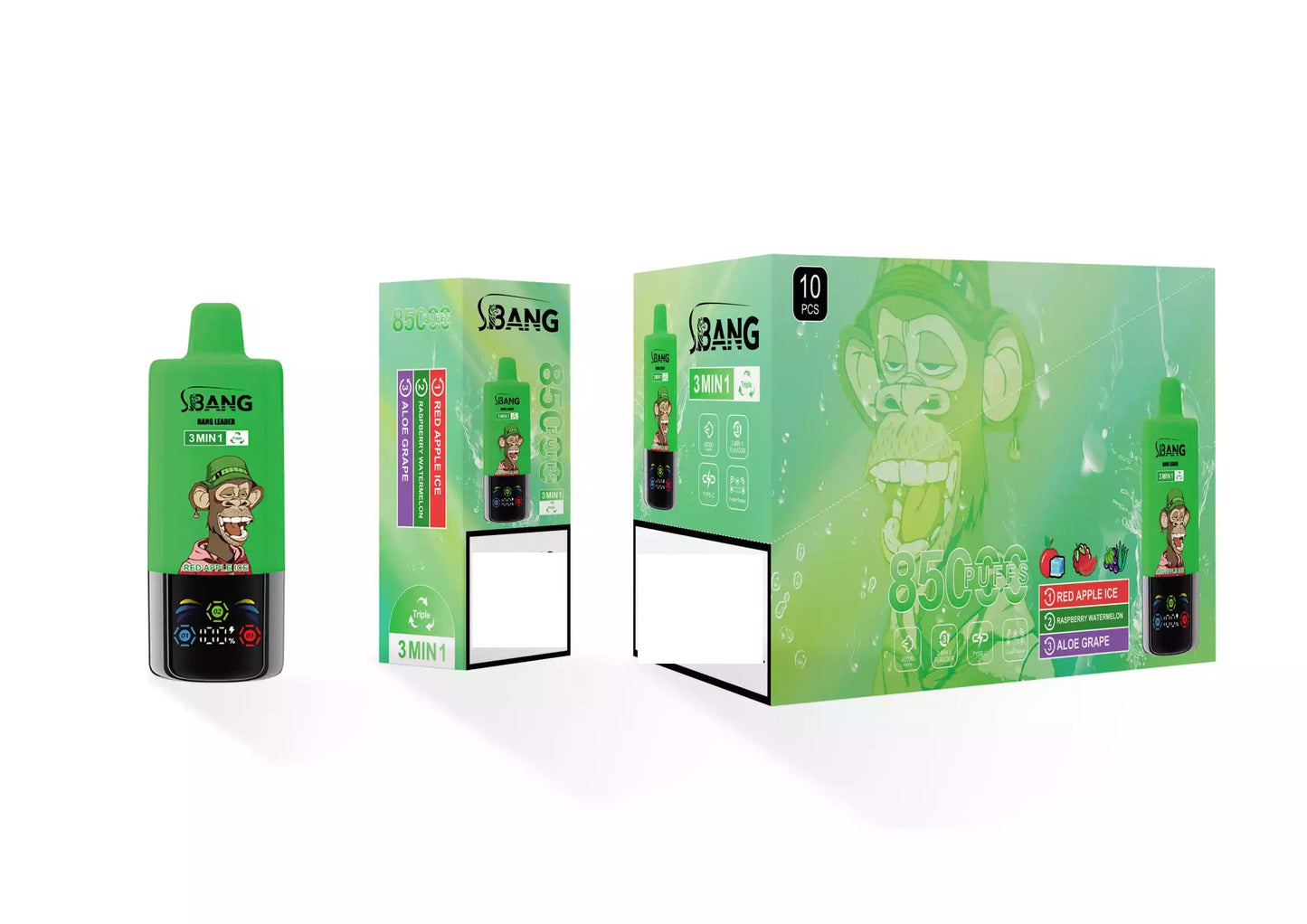 BANG LEADER 85000 Puffs 3 Tastes Bulk Buy Rechargeable Disposable Vapes Wholesale