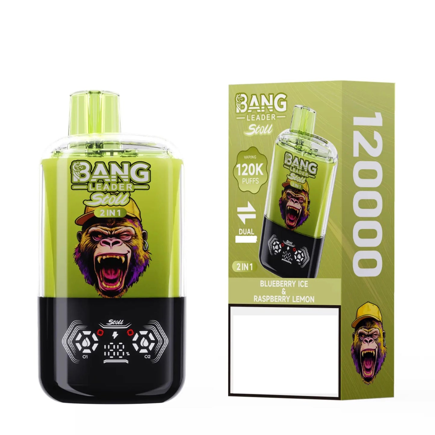 BANG LEADER STOLL 120000 Puffs Rechargeable Disposable Vape 120K Dual Taste Bulk Buy Wholesale