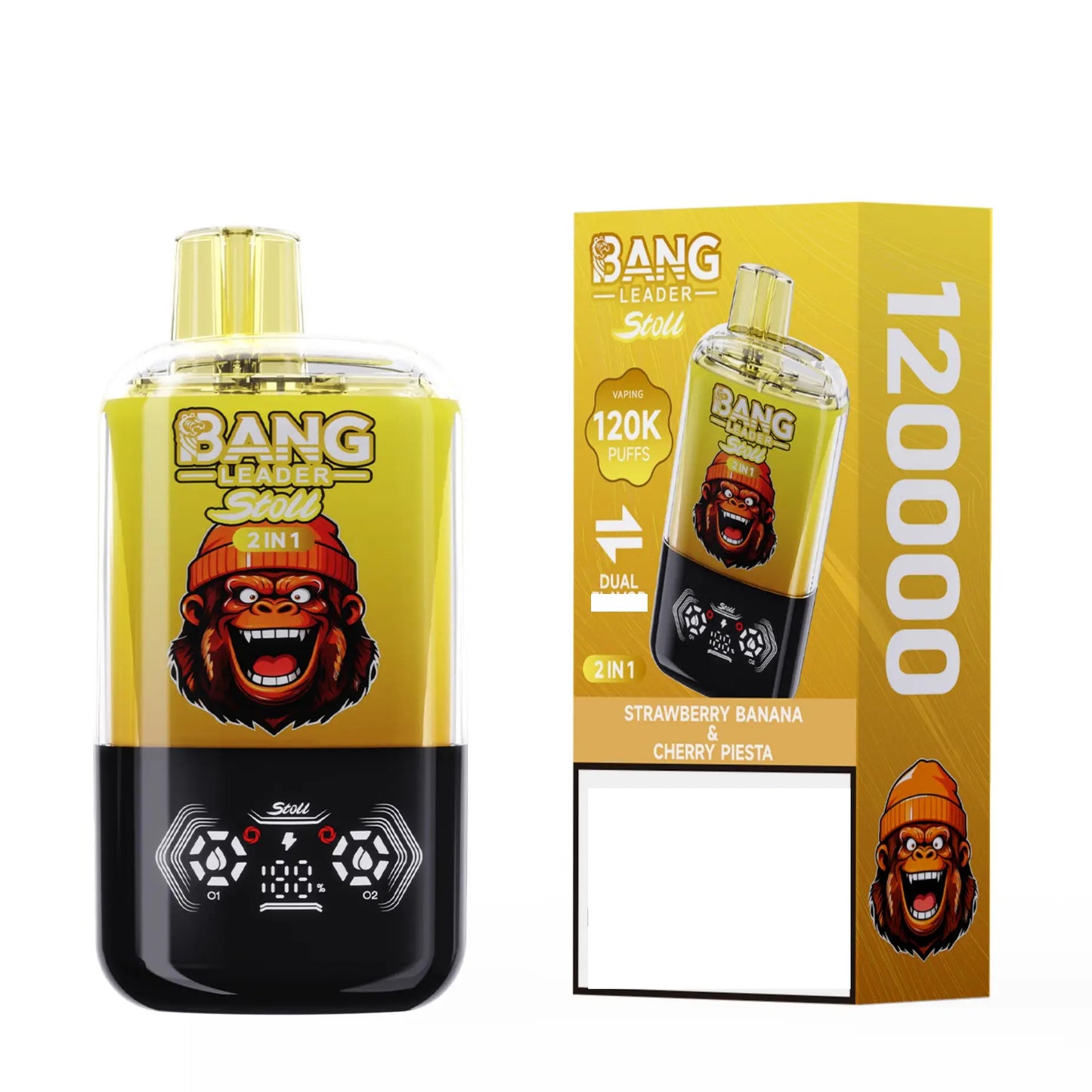 BANG LEADER STOLL 120000 Puffs Rechargeable Disposable Vape 120K Dual Taste Bulk Buy Wholesale