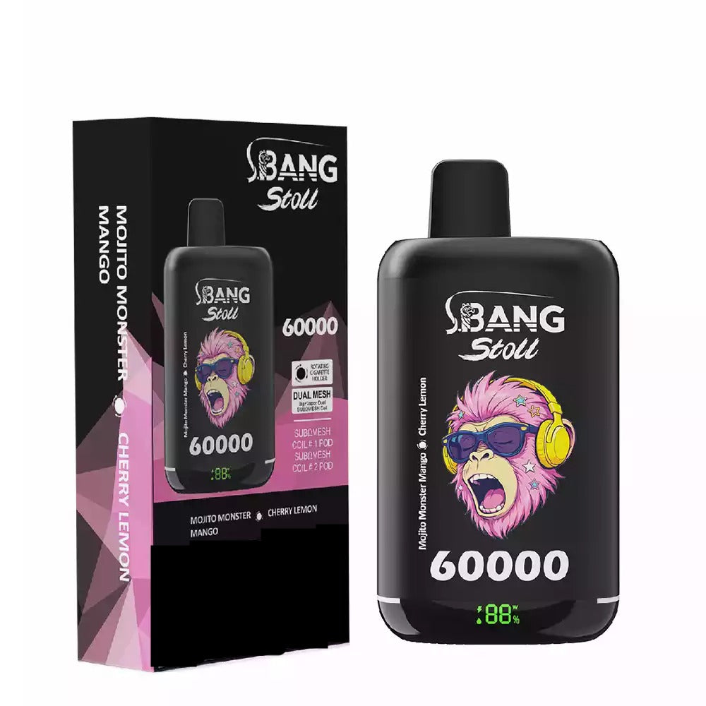 BANG LEADER STOLL 60000 60K Puffs Disposable Vapes 2IN1 Taste  Mesh Coil Wholesale Bulk Buy