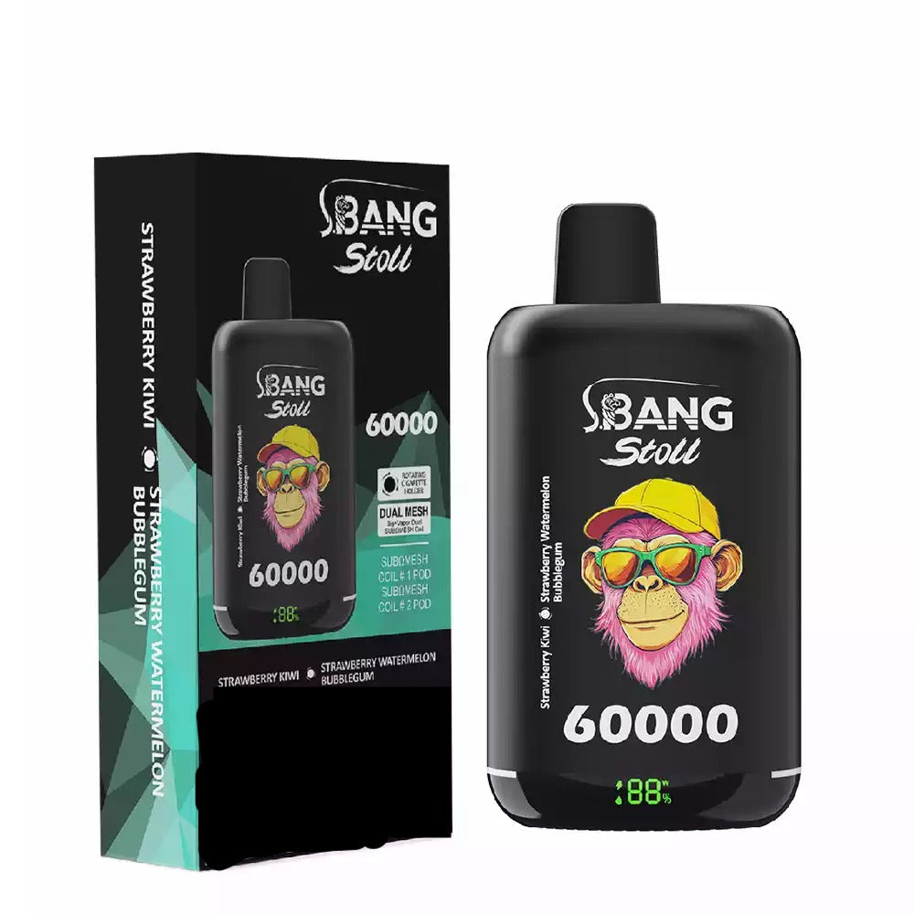BANG LEADER STOLL 60000 60K Puffs Disposable Vapes 2IN1 Taste  Mesh Coil Wholesale Bulk Buy