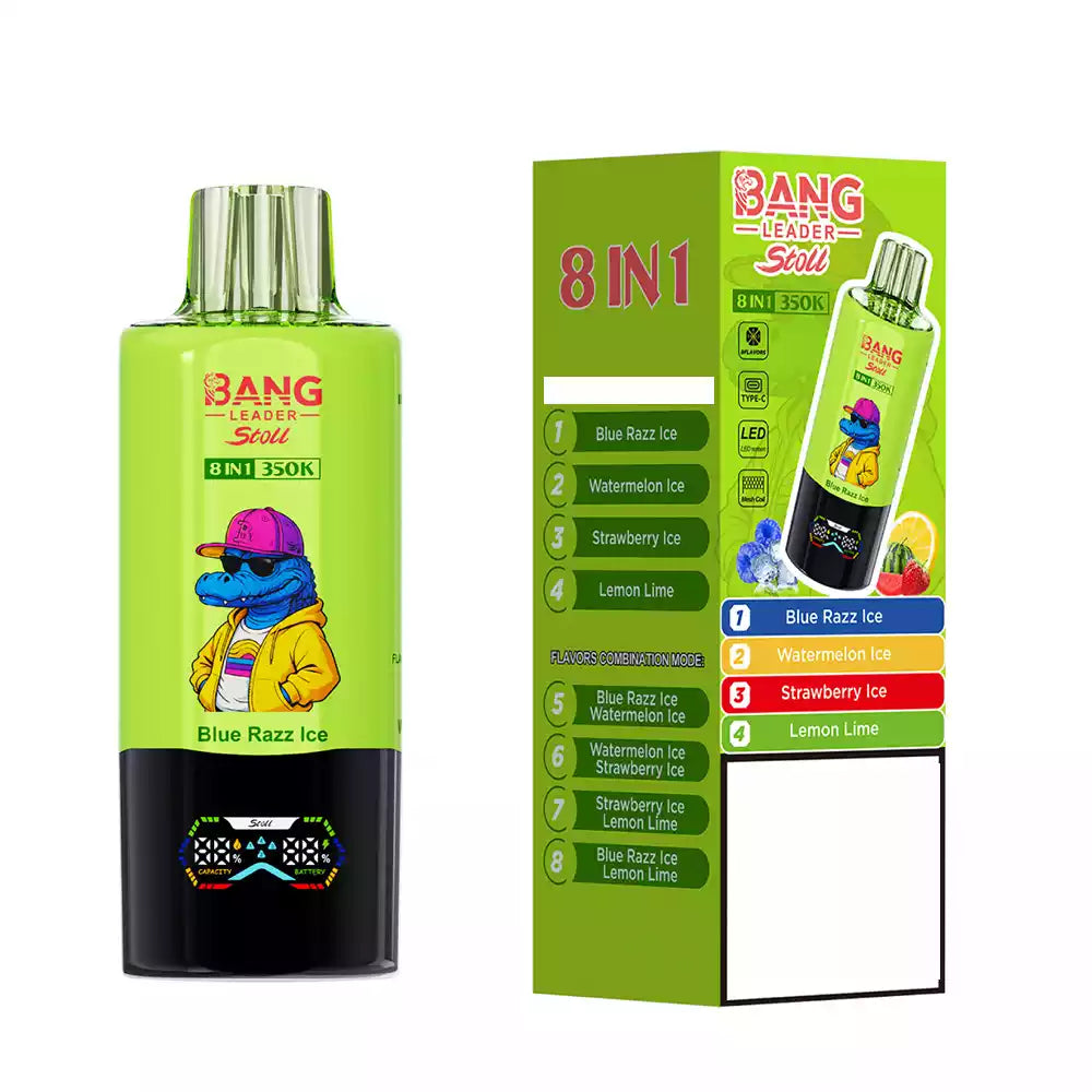 BANG LEADER Stoll 350000 Puffs Multi Rotation 8 Taste 350K Disposable Vapes Wholesale Bulk Buy