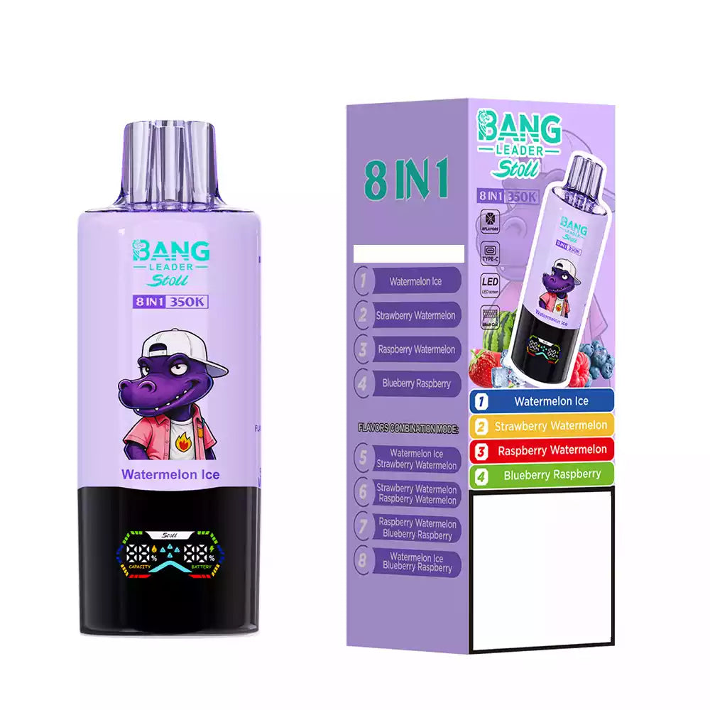 BANG LEADER Stoll 350000 Puffs Multi Rotation 8 Taste 350K Disposable Vapes Wholesale Bulk Buy