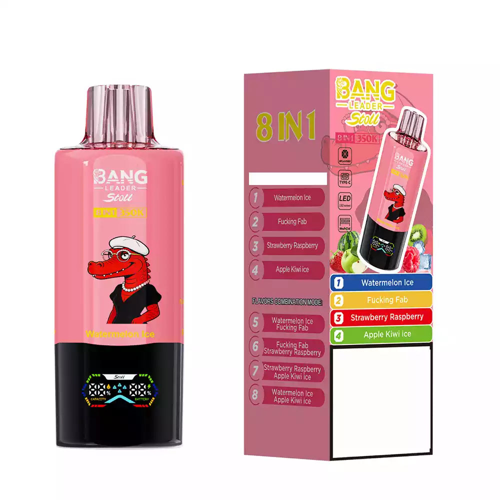 BANG LEADER Stoll 350000 Puffs Multi Rotation 8 Taste 350K Disposable Vapes Wholesale Bulk Buy