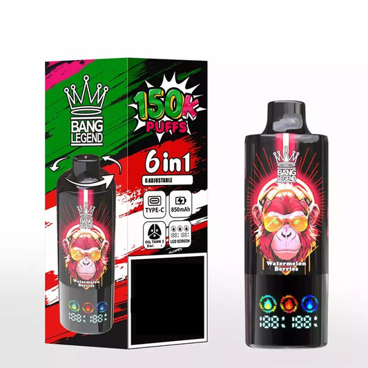 BANG LEGEND 150000 Puffs DSK064 Six Tastes Bulk Buy Rechargeable Disposable Vape