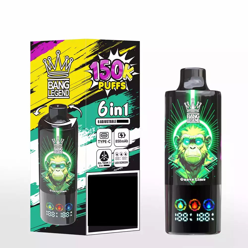 BANG LEGEND 150000 Puffs DSK064 Six Tastes Bulk Buy Rechargeable Disposable Vape