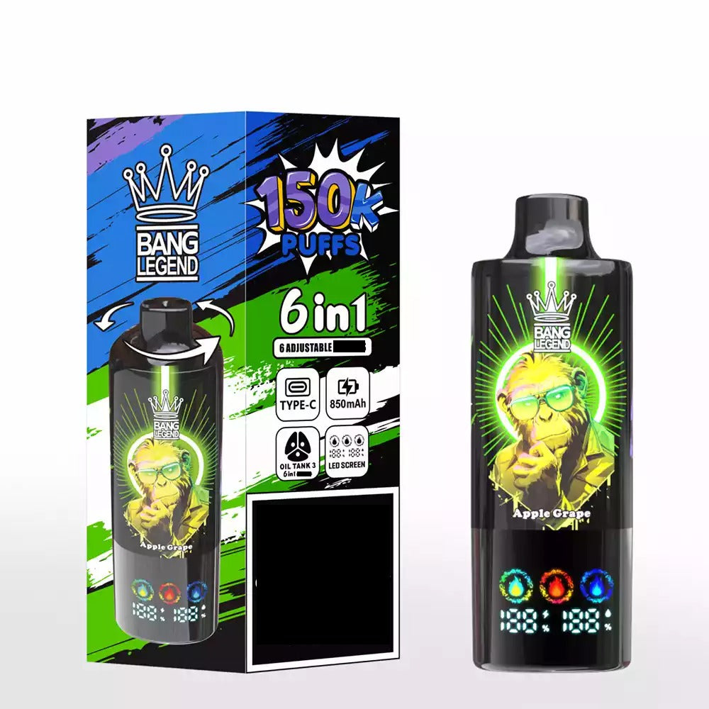 BANG LEGEND 150000 Puffs DSK064 Six Tastes Bulk Buy Rechargeable Disposable Vape