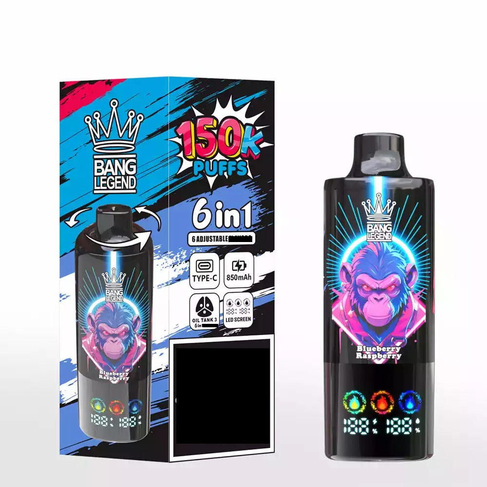 BANG LEGEND 150000 Puffs DSK064 Six Tastes Bulk Buy Rechargeable Disposable Vape