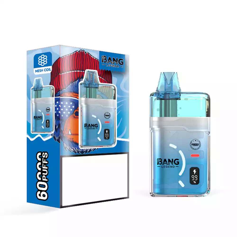 BANG LEGEND 60K 60000 Puffs DSK071 Disposable Vapes Wholesale Dual Mesh Coil Bulk Buy Rechargeable