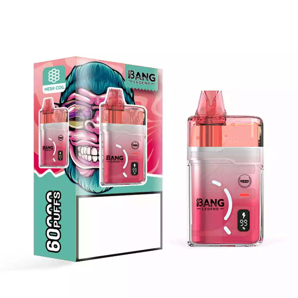 BANG LEGEND 60K 60000 Puffs DSK071 Disposable Vapes Wholesale Dual Mesh Coil Bulk Buy Rechargeable