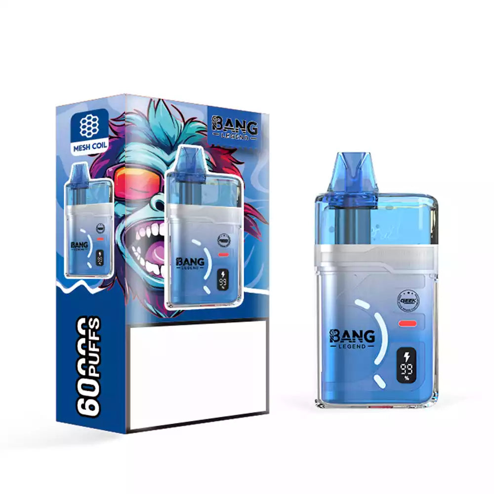 BANG LEGEND 60K 60000 Puffs DSK071 Disposable Vapes Wholesale Dual Mesh Coil Bulk Buy Rechargeable