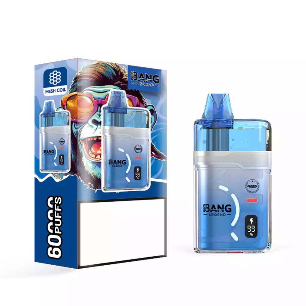 BANG LEGEND 60K 60000 Puffs DSK071 Disposable Vapes Wholesale Dual Mesh Coil Bulk Buy Rechargeable