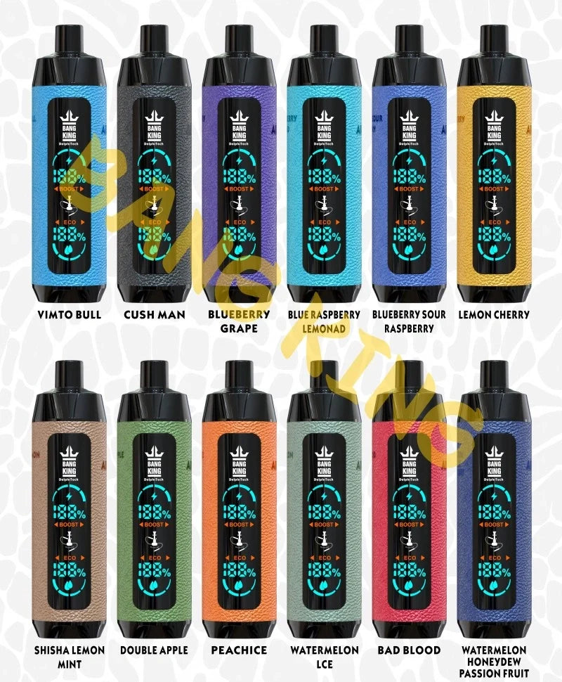 BangKing 25000 E-shisha Wholesale Discount Price Best Sale-850mAh Battery. 40ml E-liquid. Multiple Nicotine 12 Flavors