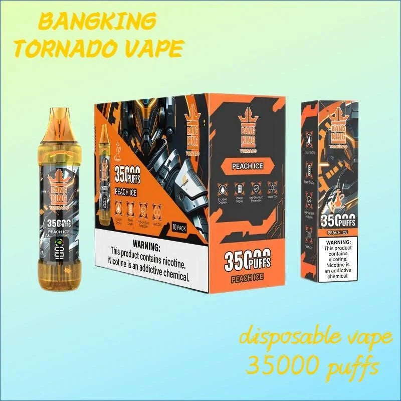 BANGKING 35000 PUFFS Bulk Sale Cheaper Disposable Tornado Vape-1000mAh Battery. 23ml E-liquid. Multiple Nicotine 10 Flavors