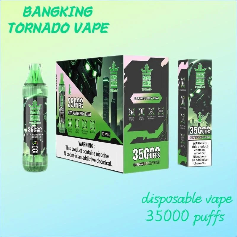 BANGKING 35000 PUFFS Bulk Sale Cheaper Disposable Tornado Vape-1000mAh Battery. 23ml E-liquid. Multiple Nicotine 10 Flavors