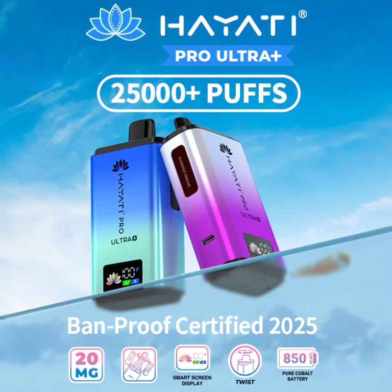 Hayati Pro Ultra Plus 25000 Puff 25K Bar Twist Pod Kit