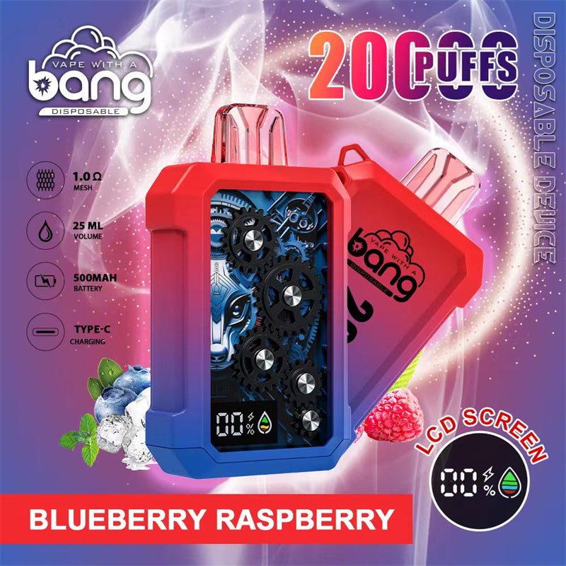 BANG 25000 Puffs Vape 25K Disposable Vape Pen E Cigarette Prefilled 30ml 650mAh