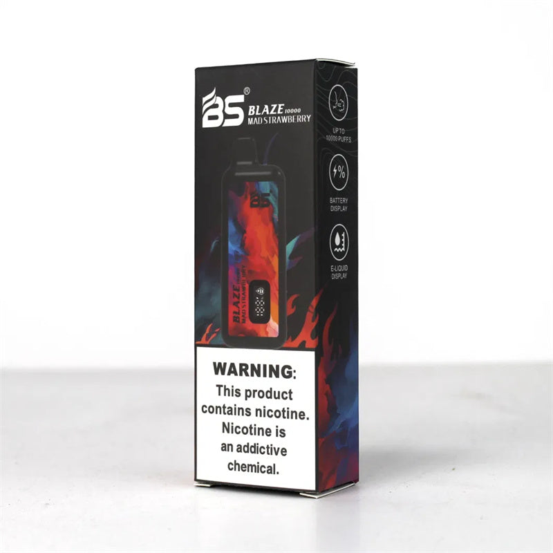 Breze Stiik Bs Blaze 10000 Puffs Disposable Electronic Cigarette Vape With Led Display Screen
