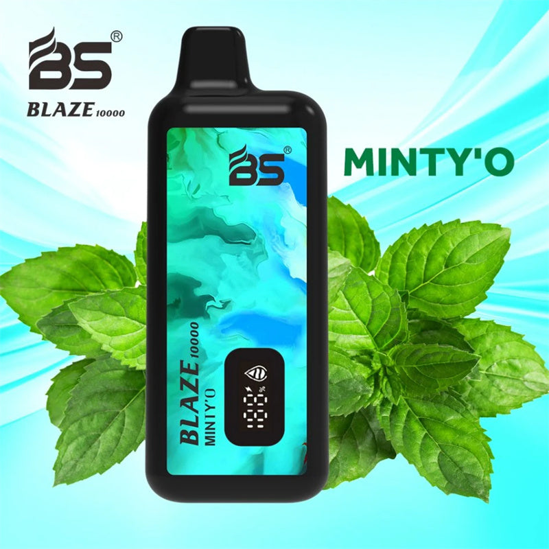 BS Smart Display Screen 1.0 Ohm Mesh Coil 12ml E Liquid Vaporizer Cigarette 10000 Puffs Electronic Cigarette Nic 2% 3% 5%