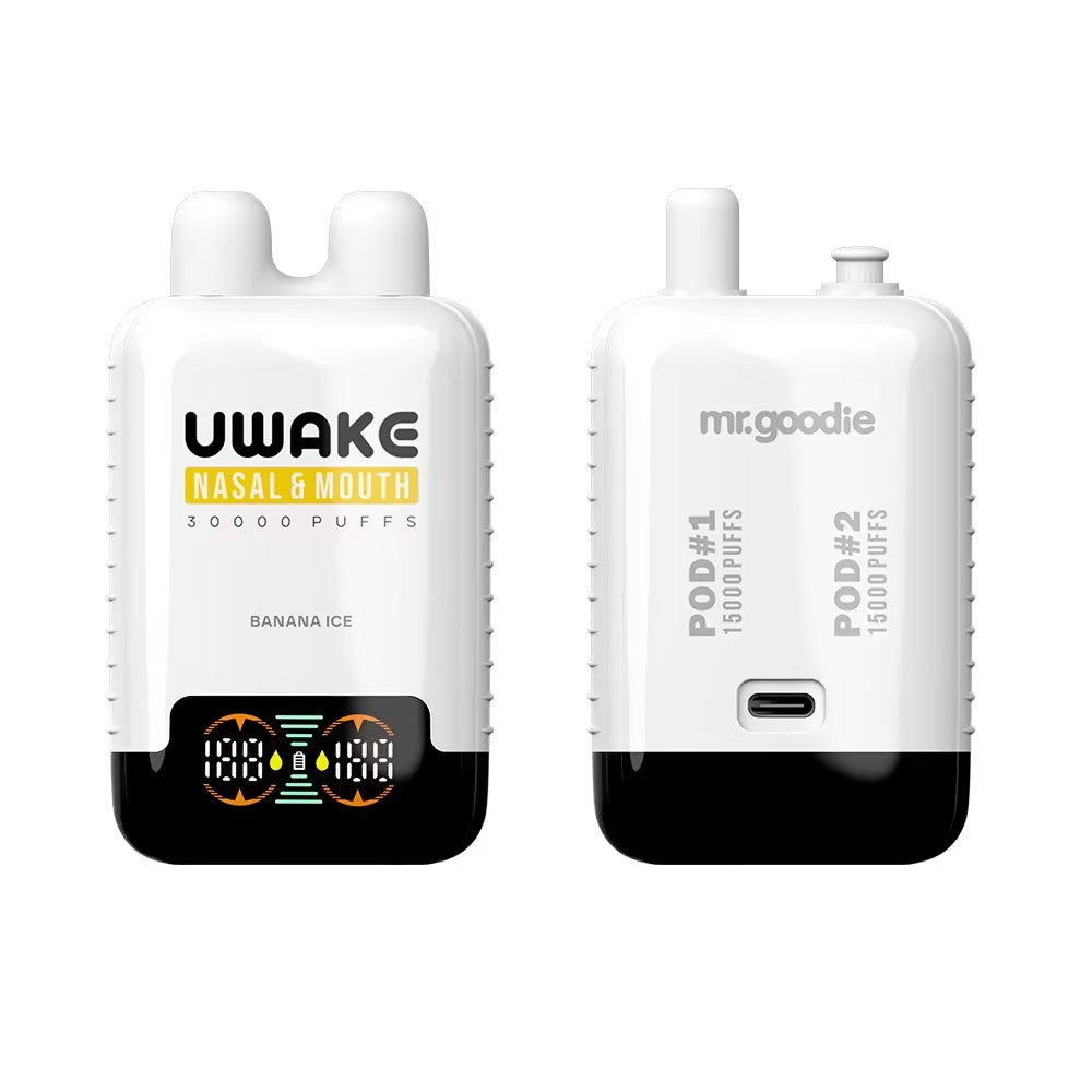 Vap Mod Uwake 30000 Puffs 30K Nasal and MouthDisposable Vape 23ml 12 Flavors