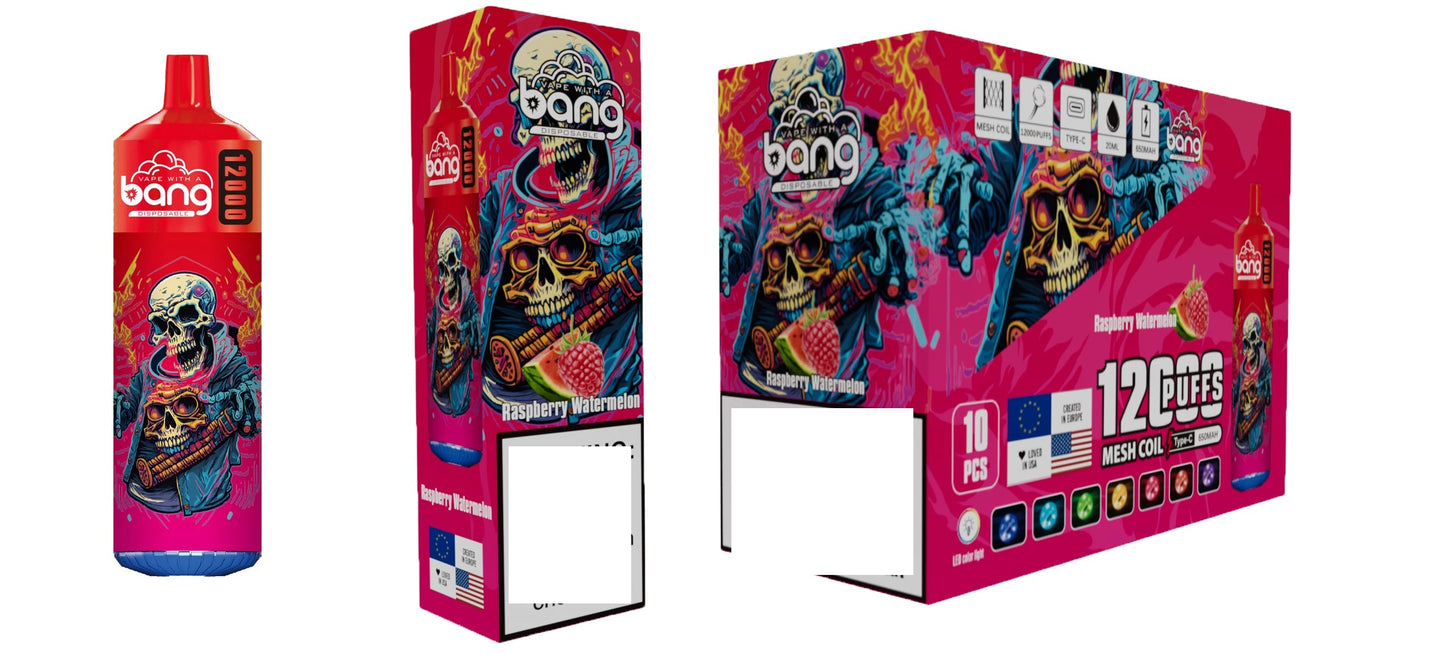 BANG 12000 Puffs Bulk Buy Rechargeable Disposable Vapes Wholesale