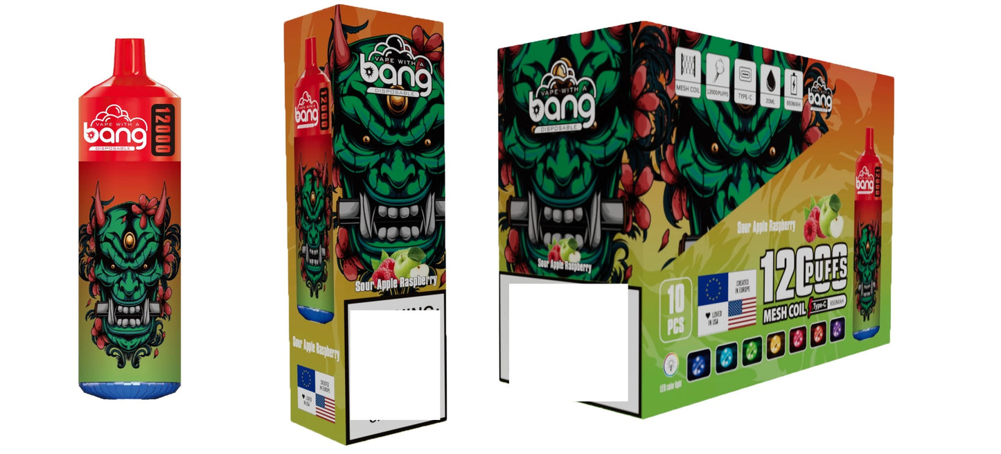 BANG 12000 Puffs Bulk Buy Rechargeable Disposable Vapes Wholesale