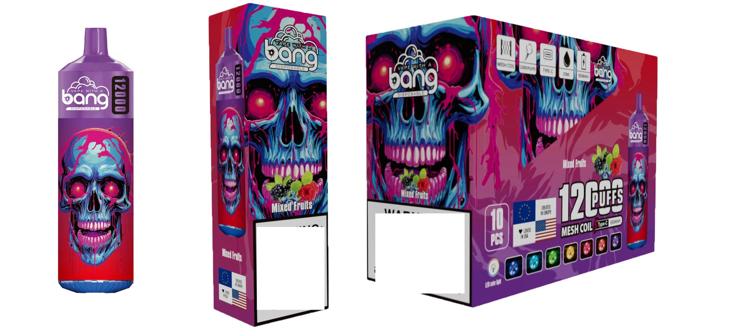 BANG 12000 Puffs Bulk Buy Rechargeable Disposable Vapes Wholesale