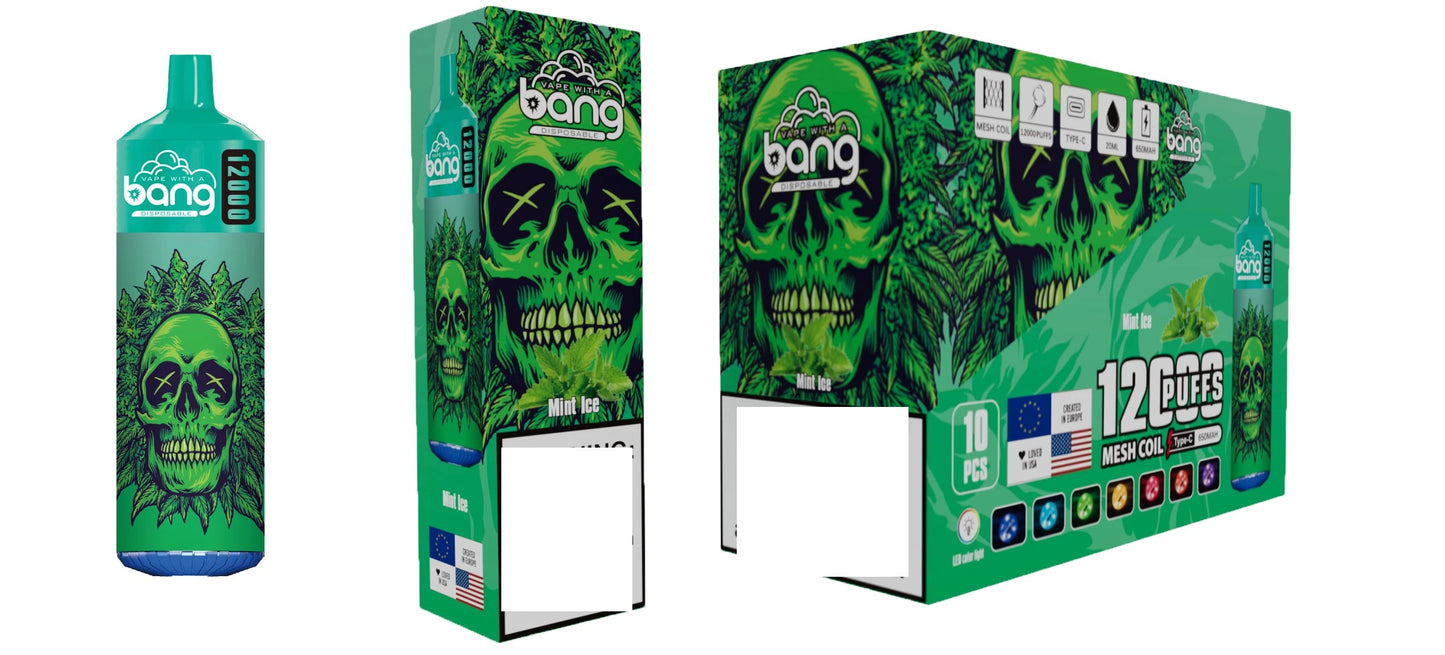 BANG 12000 Puffs Bulk Buy Rechargeable Disposable Vapes Wholesale