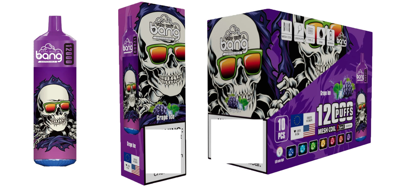 BANG 12000 Puffs Bulk Buy Rechargeable Disposable Vapes Wholesale