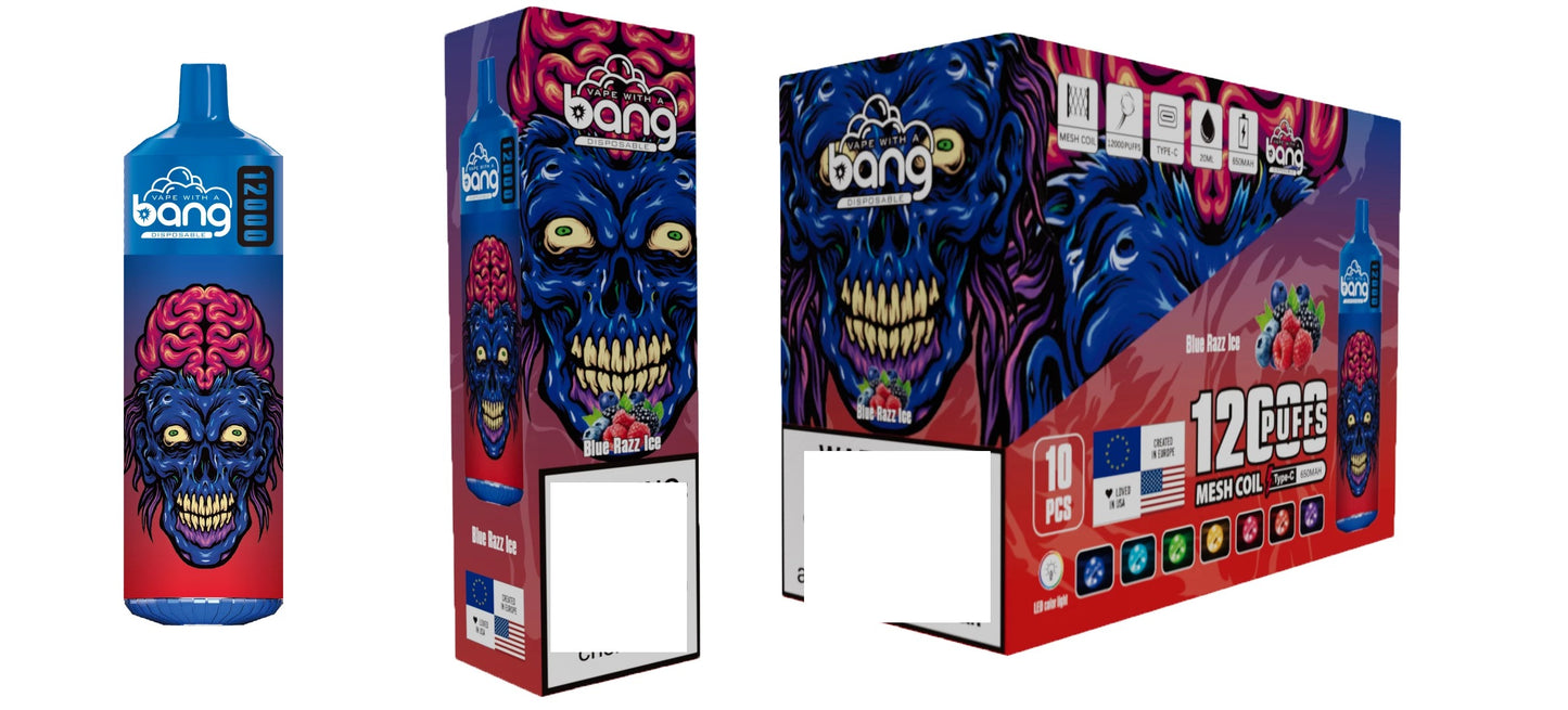 BANG 12000 Puffs Bulk Buy Rechargeable Disposable Vapes Wholesale