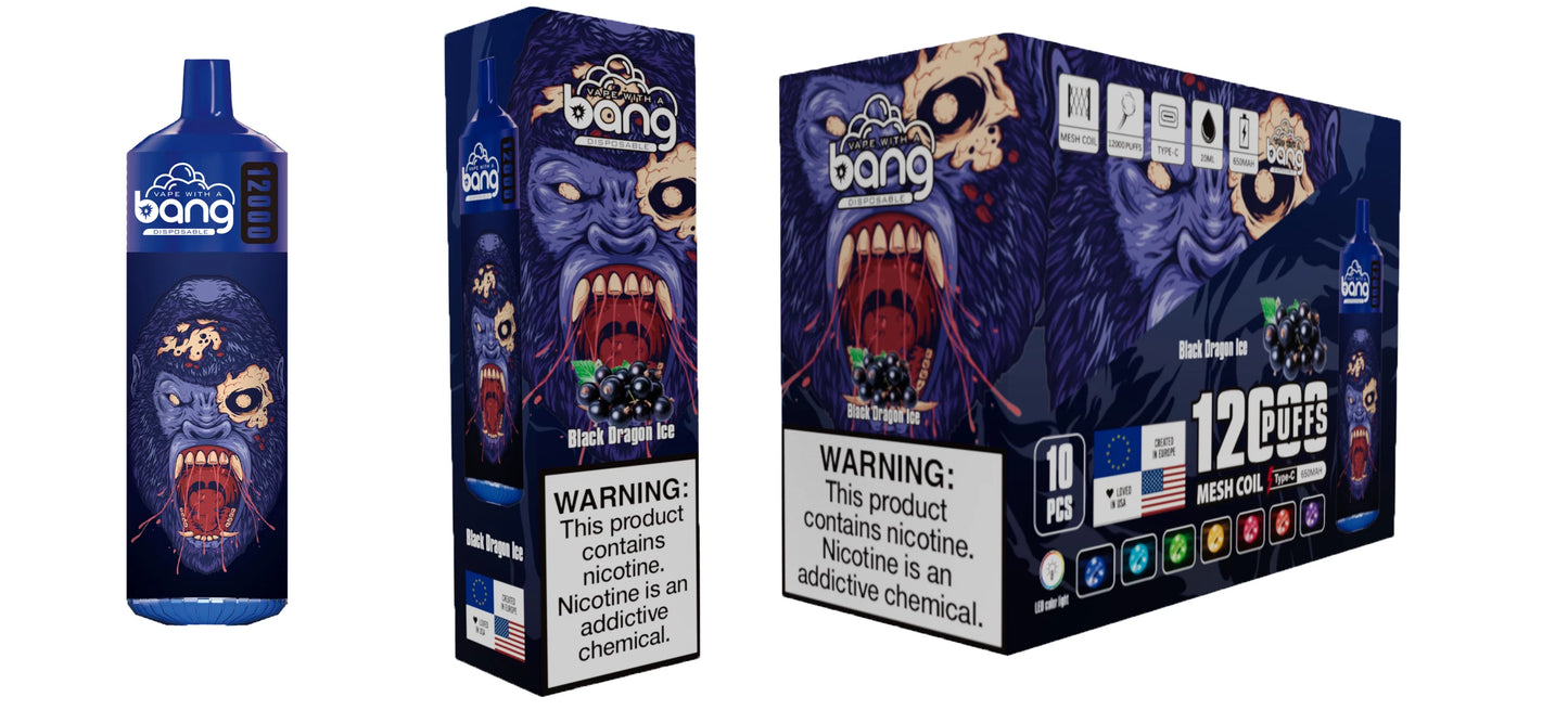 BANG 12000 Puffs Bulk Buy Rechargeable Disposable Vapes Wholesale