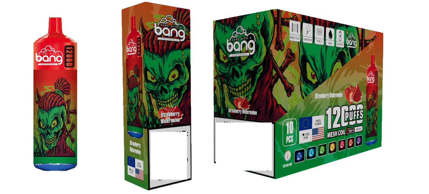 BANG 12000 Puffs Bulk Buy Rechargeable Disposable Vapes Wholesale