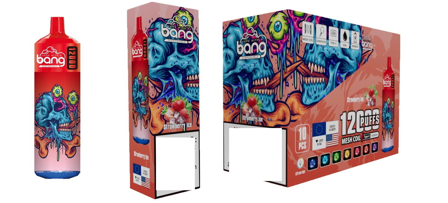 BANG 12000 Puffs Bulk Buy Rechargeable Disposable Vapes Wholesale