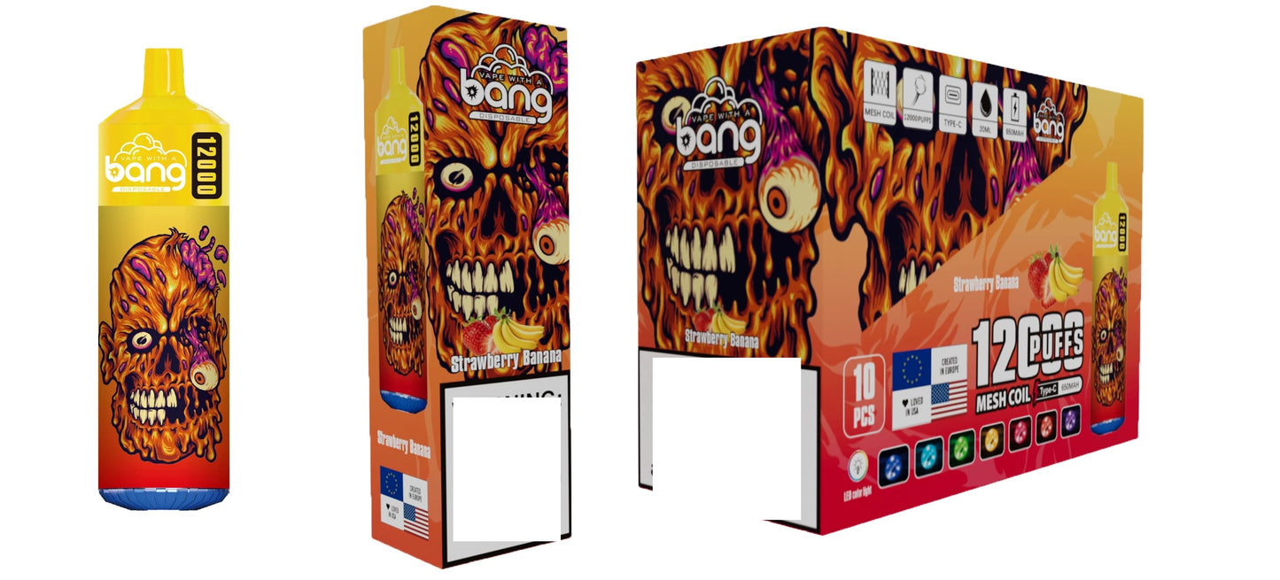 BANG 12000 Puffs Bulk Buy Rechargeable Disposable Vapes Wholesale
