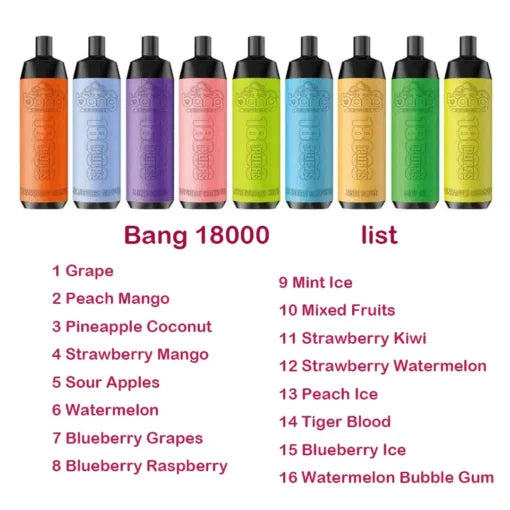 BANG Crown Bar 18000 Puffs Bulk Buy Rechargeable Disposable Vapes Wholesale