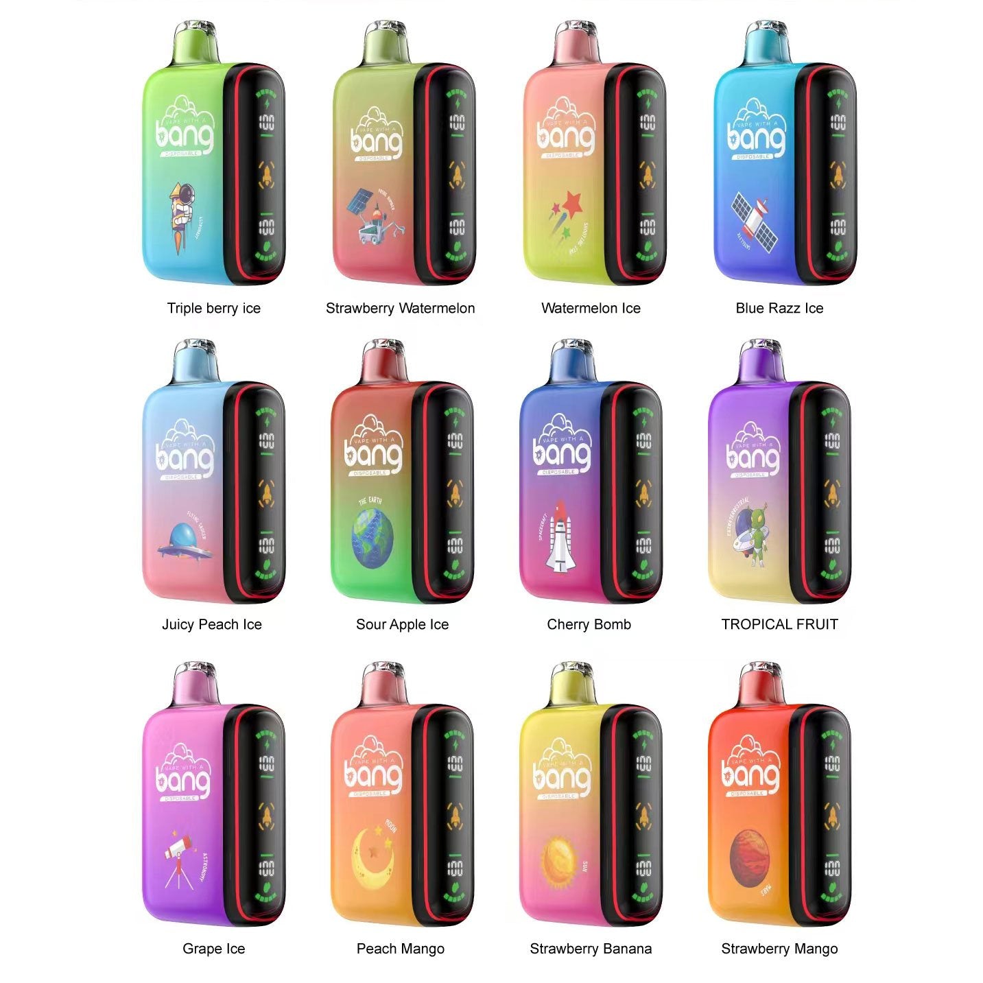 Bang King 18000 Puffs LED display Disposable Vape E-cigarettes Bulk Buy